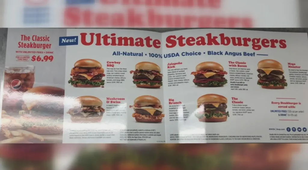 Ihop Ultimate Steakburgers Menu